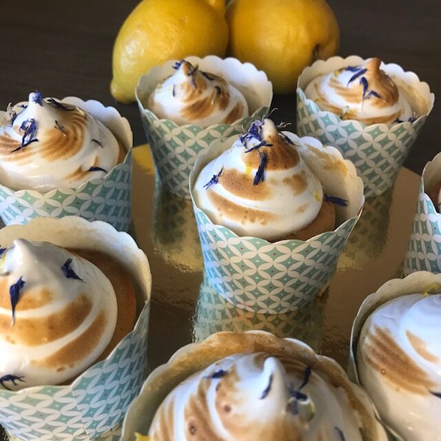 recette cupcake au citron limoncello meringué